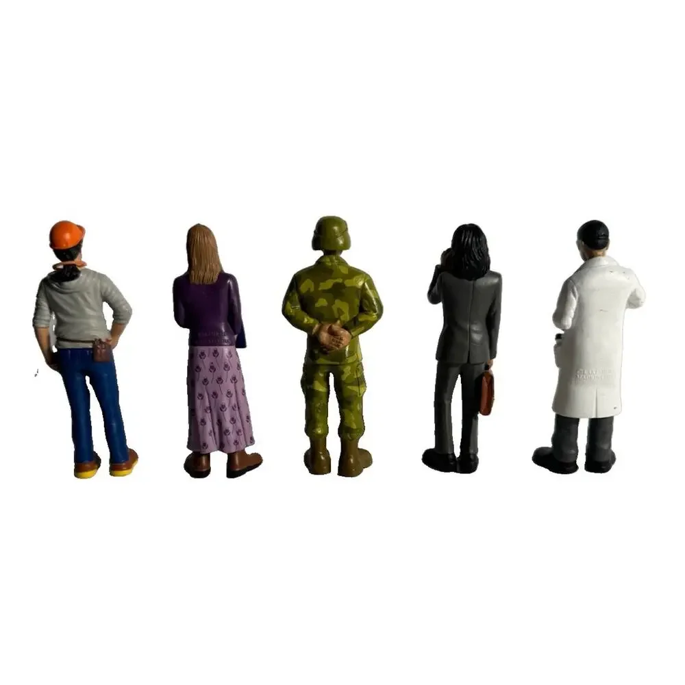 Lakeshore Learning Community Helpers Career People Figures 5 Pc Teacher Soldier